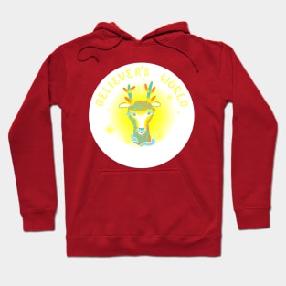 (Texted Plain Bright Colors Version) Believer's World Resident Wopwop Hoodie